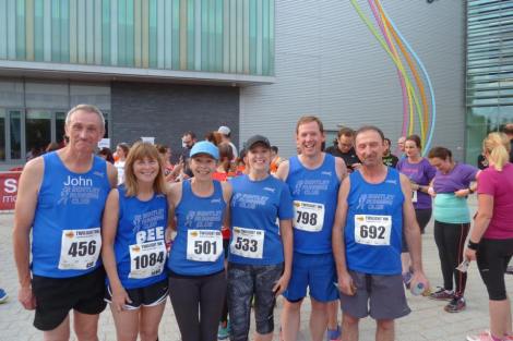Great Bentley runners at the Twilight 10k