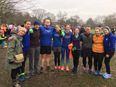The Bentley representation at Chelmsford Central parkrun on New Year's Day