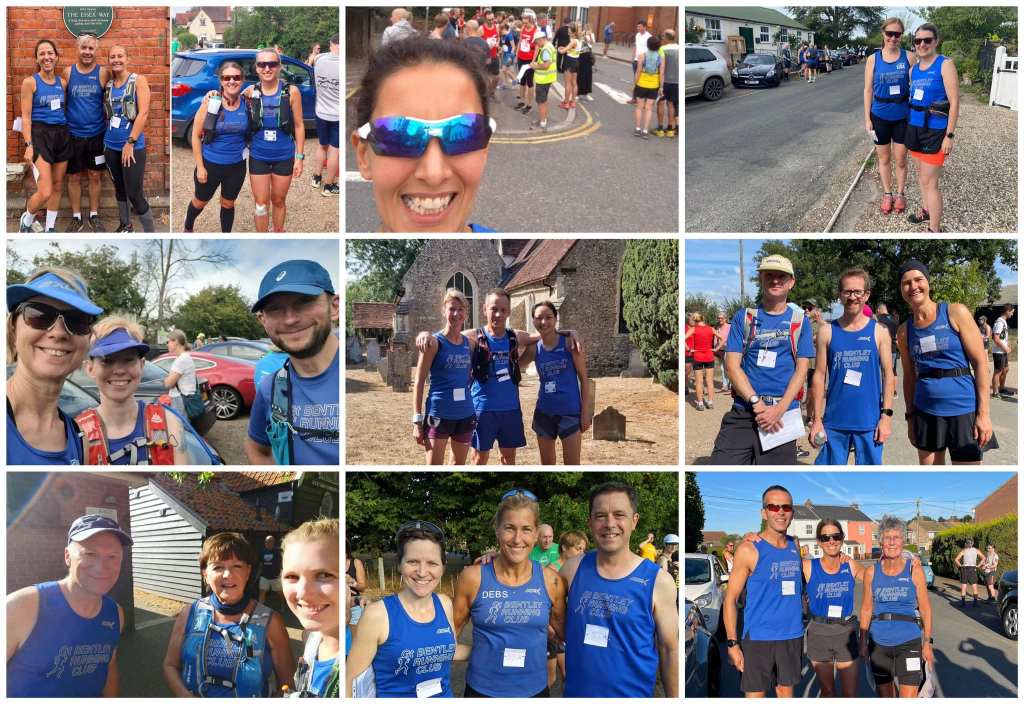 Some of our runners at various stages along the Essex Way