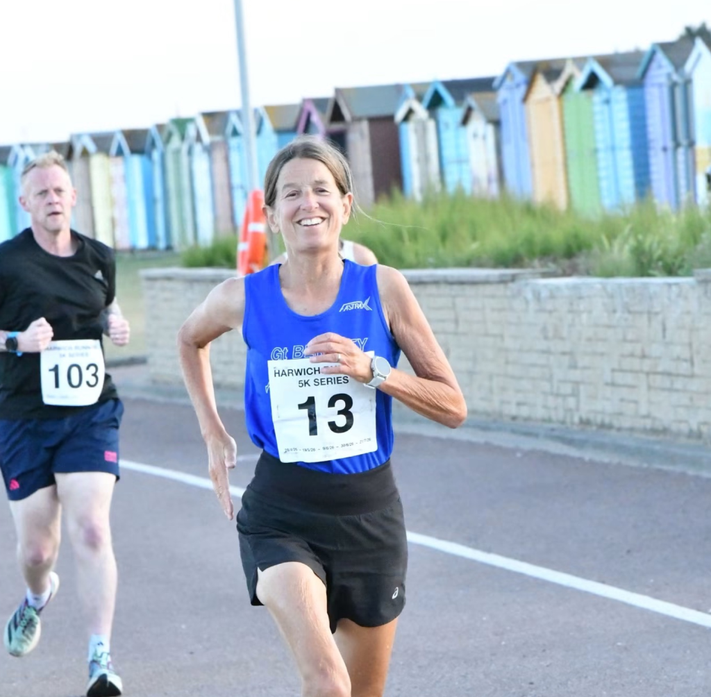 Anna Lyon at the Harwich 5k series.